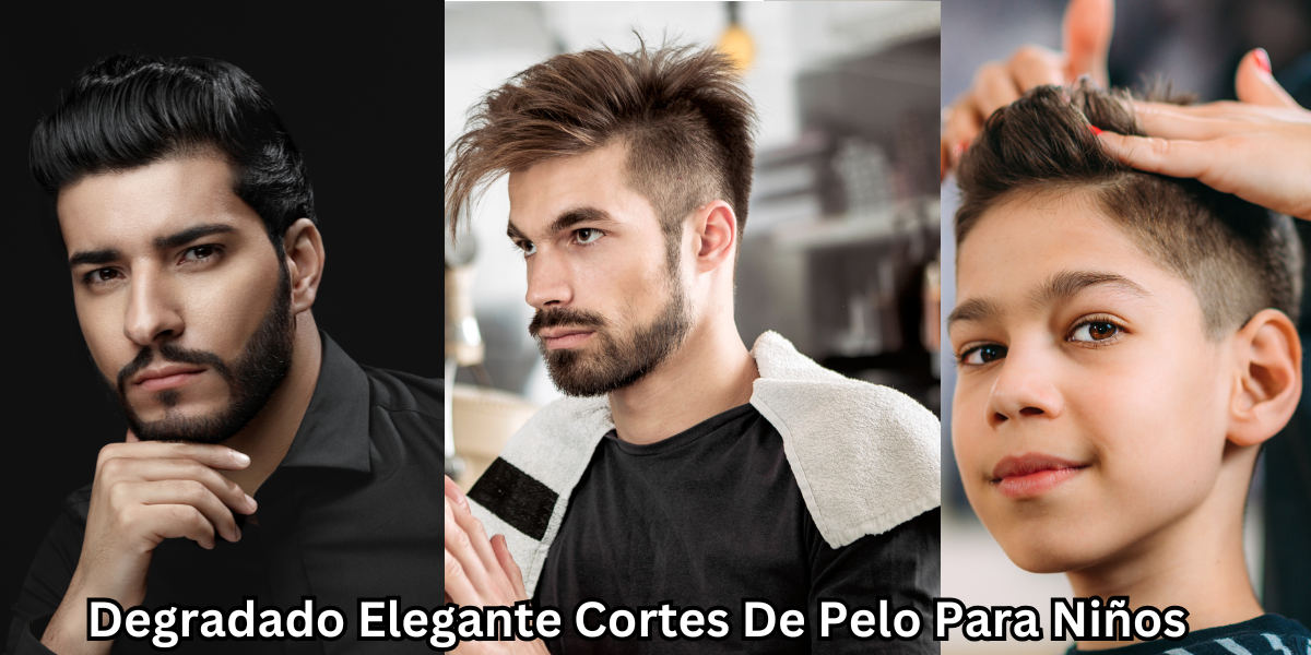 Degradado Elegante Cortes De Pelo Para Niños