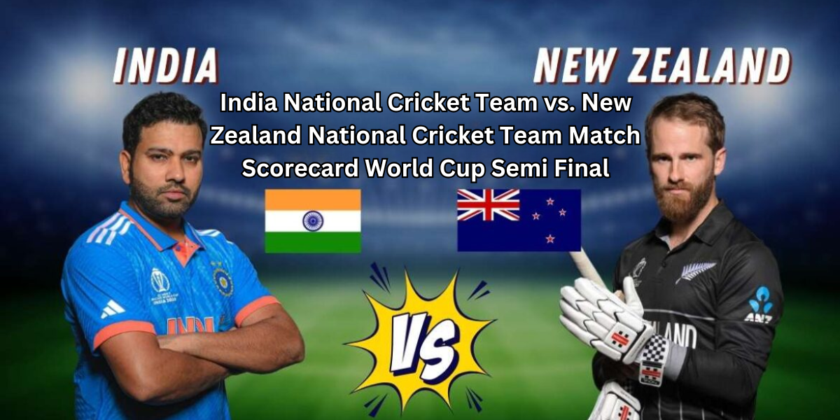 India National Cricket Team vs. New Zealand National Cricket Team Match Scorecard